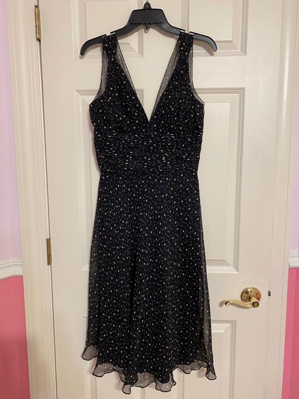 White House Black Market polka dot dress